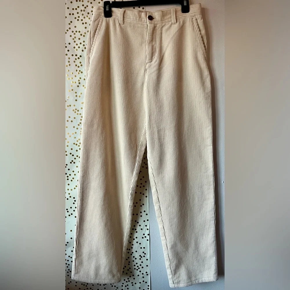 Les Deux Men’s Heavy Kody Corduroy Pants in Ivory, 28x32 🌟HOST PICK🌟